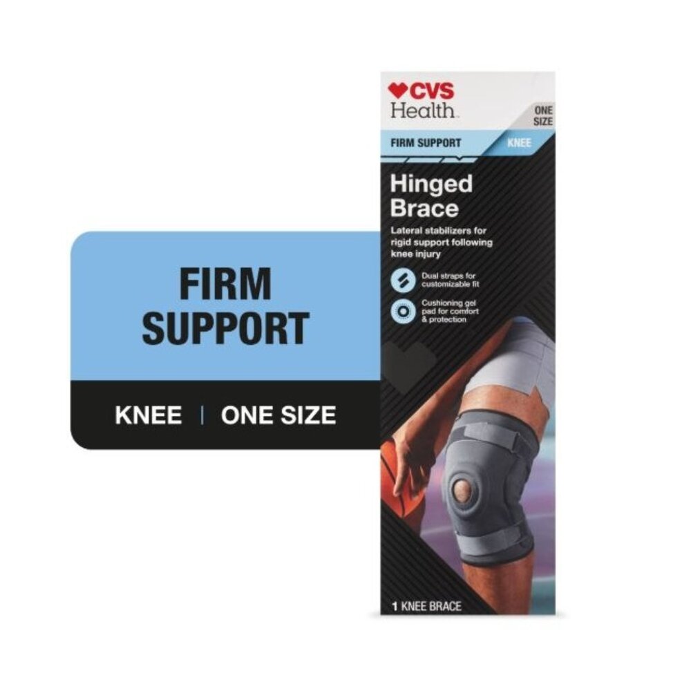 CVS Health Firm Support Hinged Knee Brace One Size